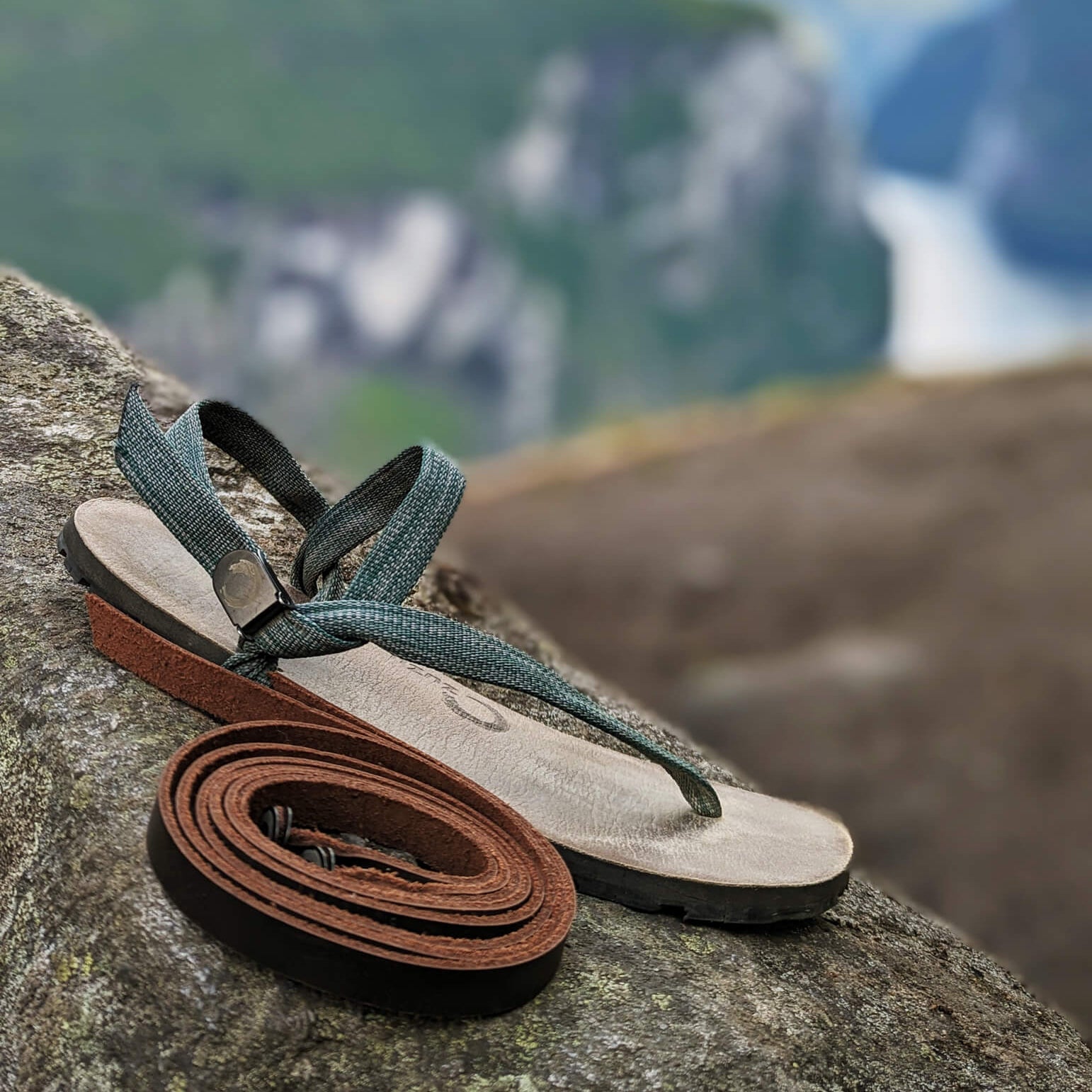 Natural leather straps